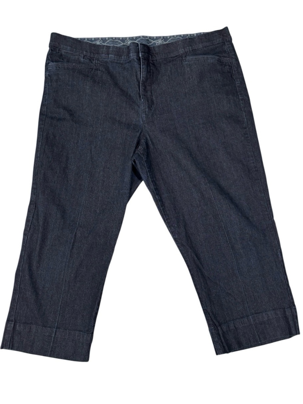 Bandolino Jeans Capri Trouser Dark Cropped Denim, Size 16, - Picture 2 of 8